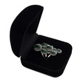 Sterling silver ring with malachite RSA154 box turned